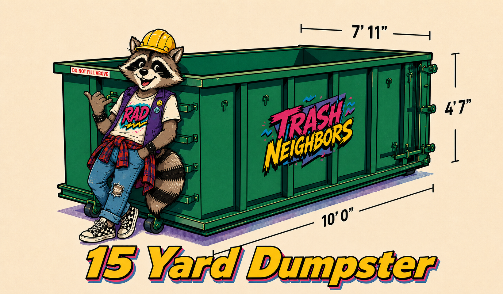 15-yard dumpster